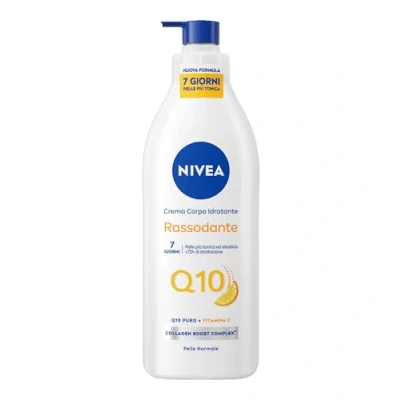 Immagine di NIVEA Q10 Crema corpo idratante rassodante 400 ml, con Coenzima Puro e Vitamina C, 48h per pelli normali una pelle più tonica ed elastica