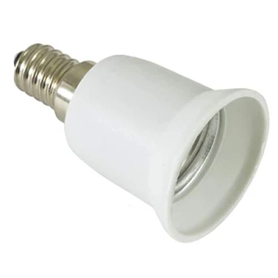 Immagine di OmniaLaser OL E14E27 Adattatore Convertitore da E14 ad E27, Plastica, 40 watts, Bianco