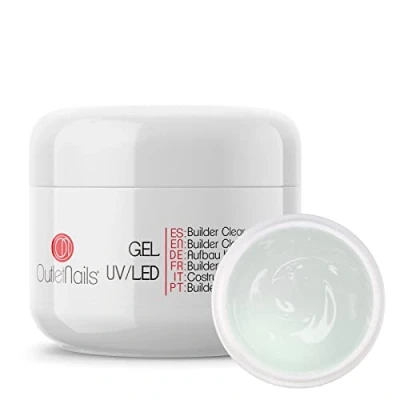 Immagine di Gel Costruttore Trasparente LED/UV per unghie 50ml / Builder Clear/Costruttore 50g