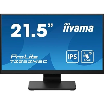 Immagine di iiyama ProLite T2252MSC B2 Monitor a LED 22&quot; (21.5&quot; visualizzabile) touchscreen 1920 x 1080 Full HD (1080p) @ 60 Hz IPS 250 cd/m 1000:1