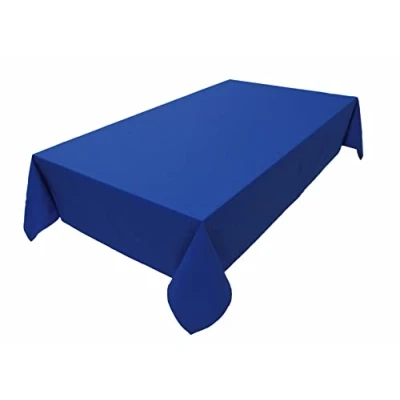 Immagine di Tovaglia di alta qualità in 100% cotone, collezione Konzept, colore e dimensioni a scelta (tovaglia 100 x cm, blu royal)