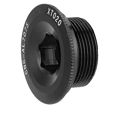 Immagine di Demeras Vite per guarnitura pedivella Bicicletta in Lega di Alluminio bullone Fissaggio 590 596 XT SLX Ruota dentata Integrata(Nero)