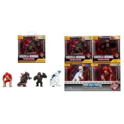 Immagine di Simba Figure di Metallo 7 cm Monsters Godzilla X Kong, Assortimento 4 in Display Modelli Assortiti