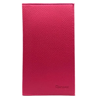 Immagine di Charmoni Louis Custodia per libretto degli assegni con tacco in alto 2 scomparti carte di credito carta d&#039;identità pelle bovina 11 cm x 19 cm, Fucsia, taglia unica, Classico