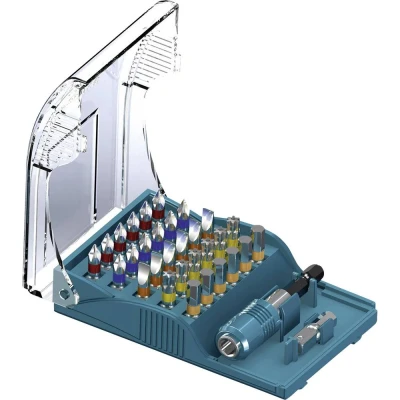 Immagine di Heller Elektro 28913 9 Kit inserti 32 parti Croce Phillips, Pozidriv, Taglio, Esalobata BO, Brugola interna incl. Cacciavite portainserti