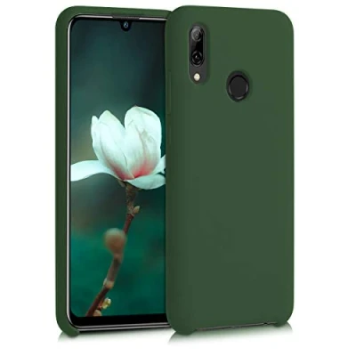 Immagine di kwmobile Cover per Huawei P Smart (2019) Custodia Back Case Smartphone in Silicone TPU Protezione Gommata verde scuro