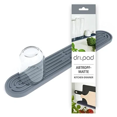 Immagine di Sanni Shoo Scolapiatti Silicone per la Cucina Piccolo, Piatto, Stretto, Salvaspazio, Resistenti al Calore da Appoggio, Tappetino Organizer/Accessori/Oggetti