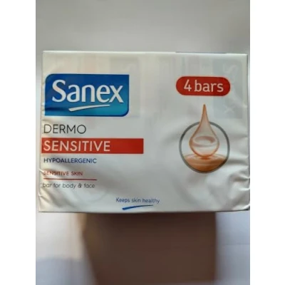 Immagine di Sanex Sapone Dermo Sensitive Bar, 4 x 90 g