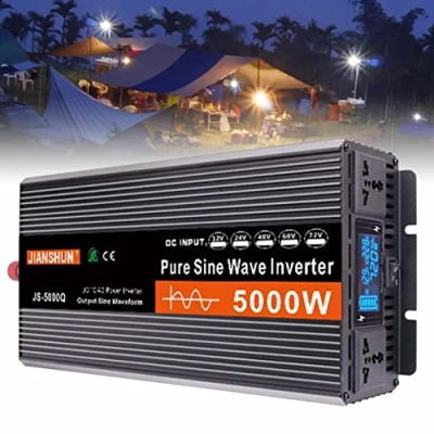 Immagine di FENGSSLL Power Inverter 3000W 4000W 5000W 6000W Onda Pura Trasformatore di Potenza Convertitore DC 12V 24V 48V 60V AC 220V 230V 240V Fotovoltaico con Display LED,5000W