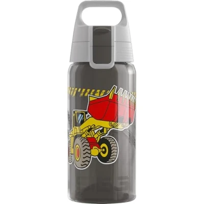 Immagine di SIGG VIVA ONE Construction Borraccia bambini (0,5l), plastica priva di sostanze nocive con tappo ermetico, bimbi utilizzabile una sola mano