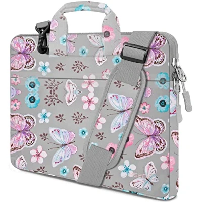 Immagine di HSEOK Borsa a Tracolla per Notebook, Porta Laptop Super Sottile e Impermeabile, Fino 15 15,6 16 Pollici, B02F01