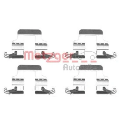 Immagine di METZGER 109 1766 Kit accessori, Pastiglia freno AUDI: A6 C7 Avant, A4 B8 Sedan
