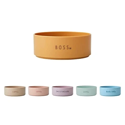 Immagine di Design Letters Ciotola per bambini in Tritan Stoviglie zuppiera infrangibile i più piccoli da dessert, colazione, spuntino Lavabile lavastoviglie senza BPA e BPS