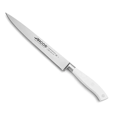 Immagine di Arcos Series Riviera Blanc Coltello Filetto Lama Nitrum Forgiato Acciaio Inox 200 mm Manico Poliossimetilene (Pom) Colore Bianco
