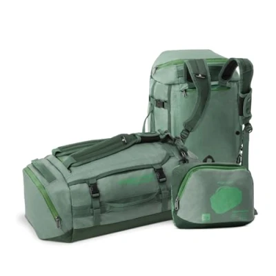 Immagine di Eagle Creek Cargo Hauler Borsone pieghevole da viaggio, durevole e impermeabile, con cinghie a scomparsa, coperchio U tasche terminali ad accesso rapido, Verde anatra, 40 L