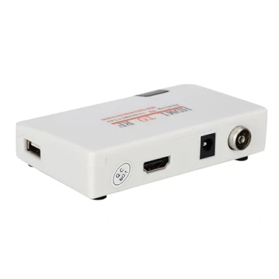 Immagine di Modulatore HDMI RF Convertitore Coassiale da a Adattatore Trasmettitore TV Analogico 1080P per Console di Gioco Dvd Set Top Box(Spina UE)