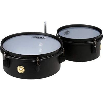 Immagine di Tama MT810STBK Mini Tymp in acciaio, 20,3 cm e 25,4 cm, colore: Nero