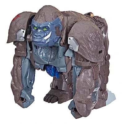 Immagine di Transformers: Il Risveglio, action figure convertibile Smash Changer di Optimus Primal da 22,5 cm, per bambini dai 6 anni in su