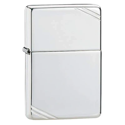 Immagine di Zippo Accendino antivento Replica del 1935 Argento Sterling vintage Ricaricabile per tutta la vita Fiamma regolabile Confezione regalo Costruzione in metallo Made USA