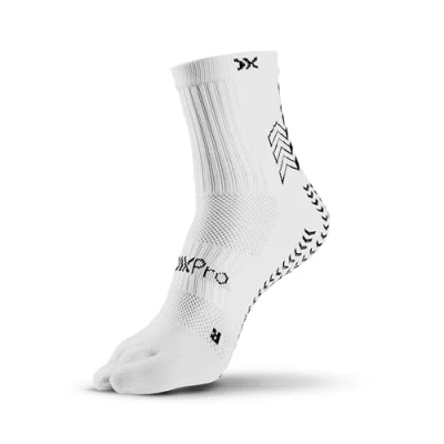 Immagine di SOXPro Sports socks Experience Unmatched Performance and Stability with Toe for Men Women Five Finger Design Class 1 Medical Device Enhanced Comfort Support White, M