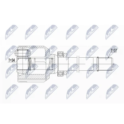 Immagine di NTY NPW PE 038 Kit Giunto Omocinetico Assale anteriore Dx PEUGEOT: 308 SW 2