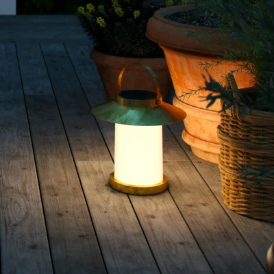 Immagine di Nordlux Lampada solare Temple To Go, in ottone, altezza 30 cm