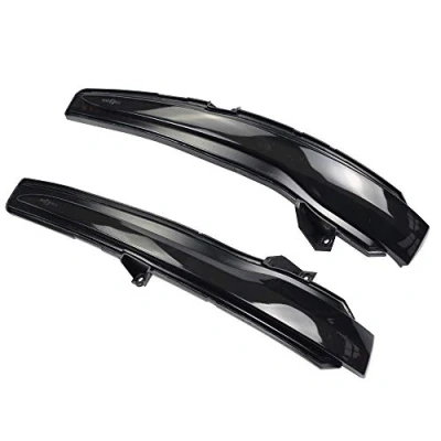 Immagine di Indicatori di direzione dinamici a LED per specchietti retrovisori laterali Mercedes Benz W205 X253 W213 W222 W447 (giallo(nero))