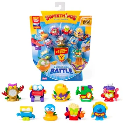 Immagine di SuperThings KAZOOM Power Battle Confezione da 10 Contiene (include 1 figura a sorpresa e capitano d&#039;oro). 2