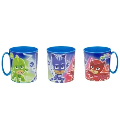 Immagine di ALMACENESADAN 2653; Tazza microonde Pj Masks; Capacità 350 ml; Prodotto in plastica; Senza BPA
