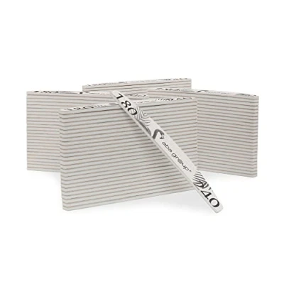 Immagine di Aba Group 100 lime professionali per unghie a mezzaluna fenicottero 180/240 Slim, resistenti, monouso, di buona qualità, resistente all&#039;abrasione, set unghie, prodotto in UE