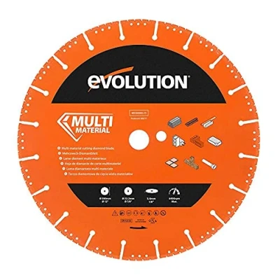 Immagine di Evolution Lama diamantata multiuso da 300mm con bordo segmentato e foro 22,2 mm per il taglio di metallo