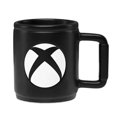 Immagine di Tazza Logo XBOX da Caffè Ufficiale per Bevande Calde, Finitura Matte Nera, Regalo Novità Gamers, 400ml (13.5 fl oz)