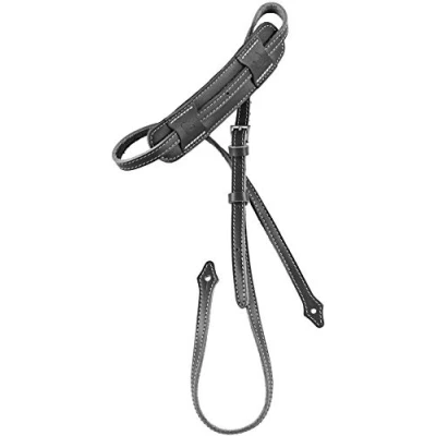 Immagine di Tracolla in Pelle deluxe Ortega per mandolino, lunghezza 1700 mm (66,92 &quot;), larghezza 15 (0,59&quot;), spalla 55 (2,17&quot;) Nero (OSMDLX BK)