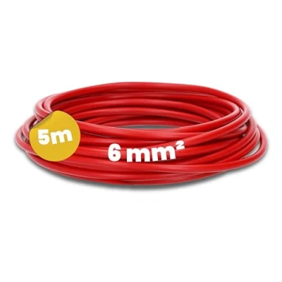Immagine di Kalitec cavo di cablaggio flessibile H07V K da 6 mm² rosso I mm2 a filo singolo per armadio elettrico commutazione