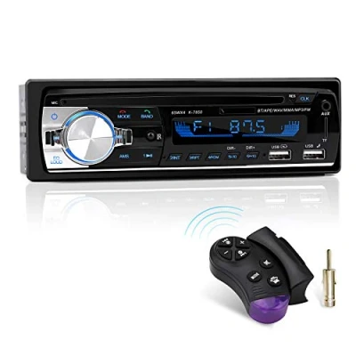 Immagine di CENXINY Autoradio Bluetooth, 1 DIN, radio per auto, ricevitore con lettore MP3 WMA AM FM, due porte USB, vivavoce stereo, 4 x 65 W, supporta iOS, Android…