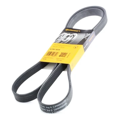 Immagine di GATES 6PK1670 Cinghia Poly V 1670 6 Poliestere, EPDM (Etilene Propilene Diene Caucciù) RoadMax Value Line FIAT: Fiorino III Van / Station Wagon