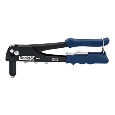 Immagine di Kit pinza rivettatrice RP10 1 in acciaio + 100 rivetti chiave di montaggio con alluminio da 3.2, 4.0 e 4.8 mm 2 anni garanzia
