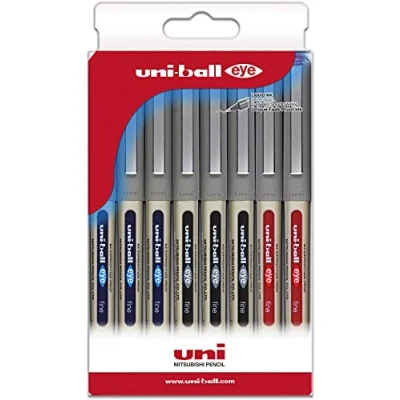 Immagine di Uni Ball Astuccio Rollers inchiostro liquido UB 157 colori base 8 pz