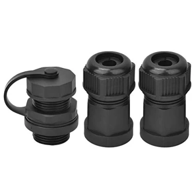 Immagine di connettore femmina RJ45 impermeabile IP67, presa cavo di rete CAT5/6, per elettronica digitale 3C, medica (Core + 2 Housing)