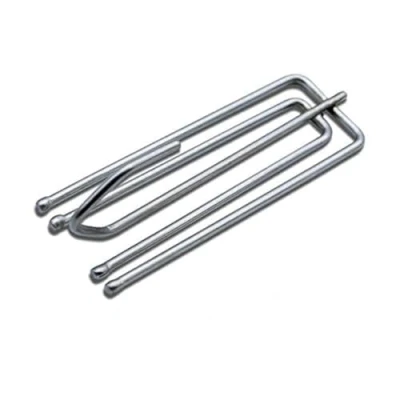 Immagine di iPEAK Confezione da 40 ganci per tende in metallo con fettuccia arricciata, resistenti, profondi (argento)