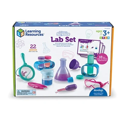 Immagine di Learning Resources Set da Laboratorio Primary Science (Rosa), Kit di esperimenti scientifici per Bambini con 10 esperimenti, Giocattoli STEM l’età prescolare, 3+