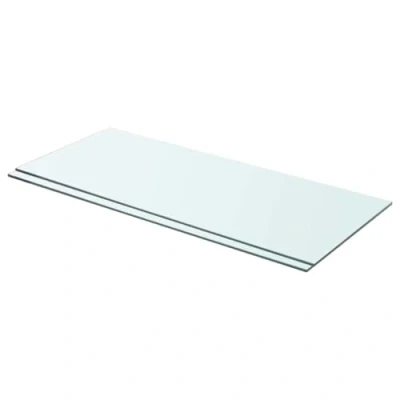 Immagine di vidaXL Mensole in Vetro Trasparente 2 pz 70x30 cm