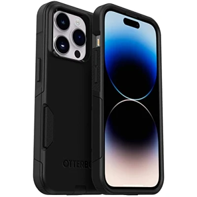 Immagine di Otterbox Cover per iPhone 14 Pro Commuter, resistente a shock e cadute, testata 3x vs le norme anti caduta MIL STD 810G, protezione antimicrobica, Nero, Senza Retail Package