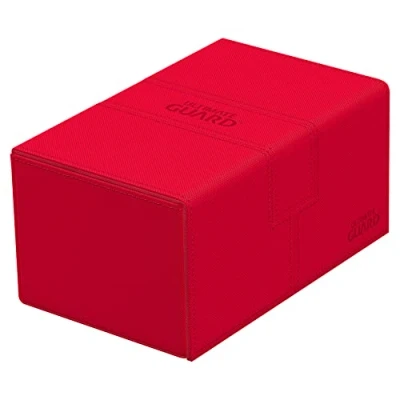 Immagine di Ultimate Guard UGD011236 Twin Flip`n`Tray 160+ XenoSkin Scatola per carte di credito, colore: Rosso