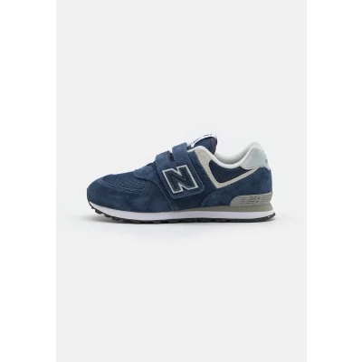 Immagine di New Balance 574 Unisex Sneakers basse per bambini, Taglia: 33.5, Navy Pelle e tessuto
