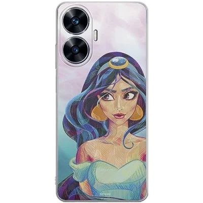 Immagine di ERT GROUP custodia per cellulare Realme C55 originale e con licenza ufficiale Disney, modello Jasmine 002 adattato in modo ottimale alla forma dello smartphone, TPU