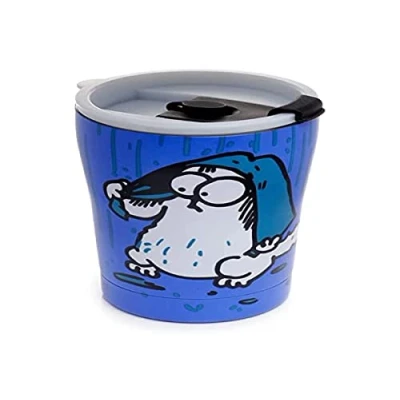 Immagine di Puckator Tazza Termica Riutilizzabile 330ml Simon&#039;s Cat, Acciaio Inossidabile, Multicolore,