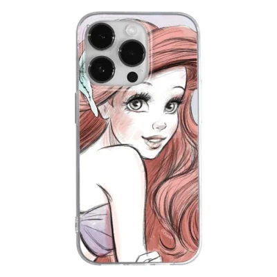Immagine di Ert Group custodia per cellulare Apple Iphone 14 PRO MAX originale e con licenza ufficiale Disney, modello Ariel 005 adattato in modo ottimale alla forma dello smartphone, TPU