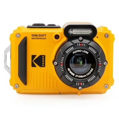Immagine di Kodak WPZ2 Fotocamera digitale 15 Megapixel Zoom ottico: 4 x Giallo incl. Batteria, Flash Stabilizzatore dimmagine, WiFi, Impermeabile, Macchina