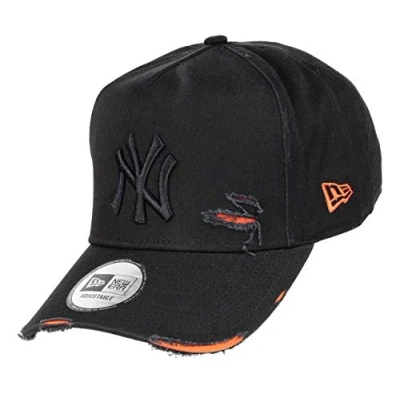 Immagine di New Era York Yankees 9forty A Frame Adjustable cap Distressed Black/Orange One Size